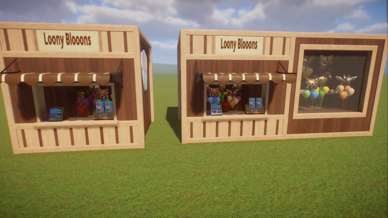 Modern Wood Loony Blooons with or without display window (Base game items only)