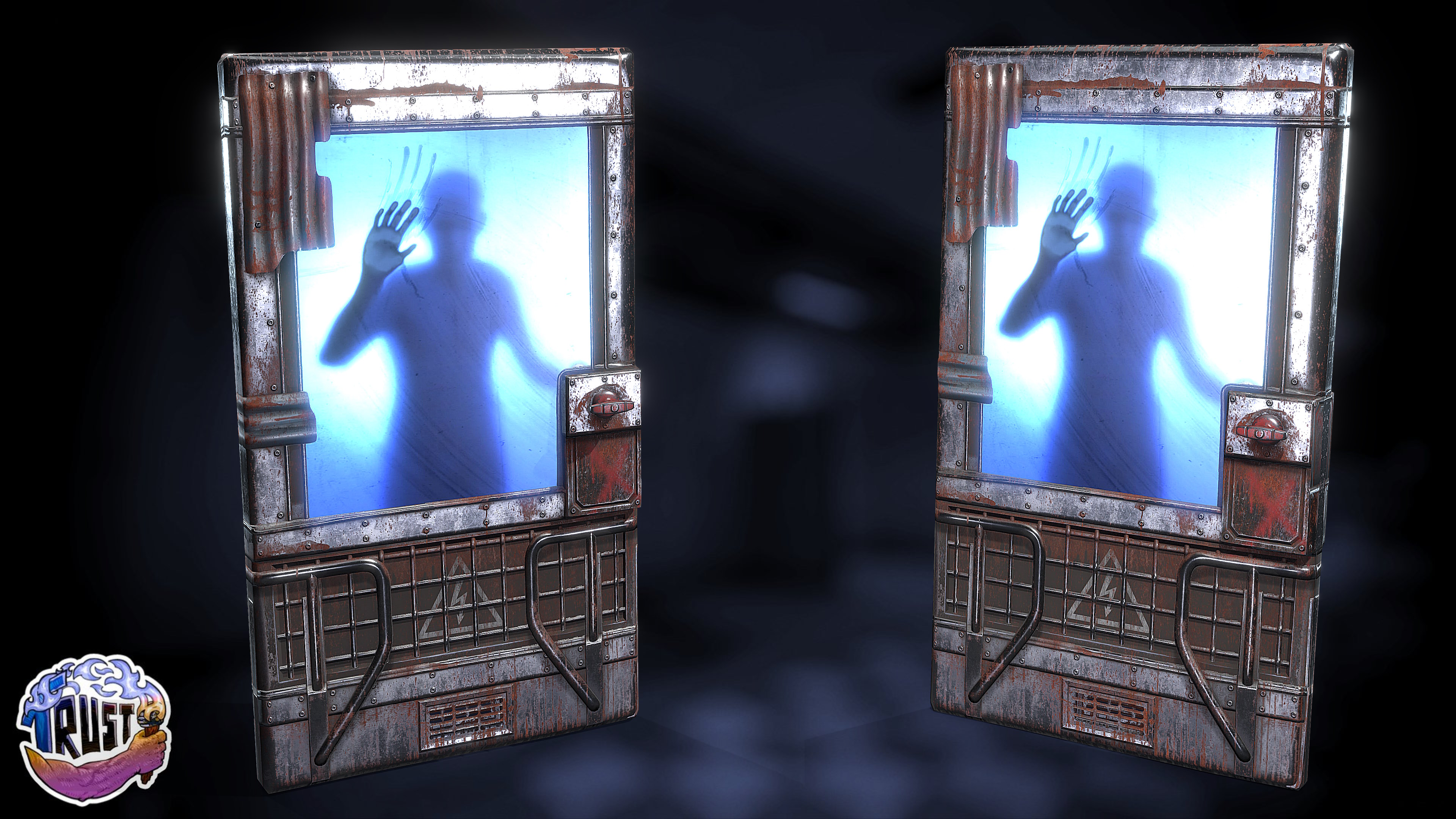 Trust in Rust Clone Metal Door