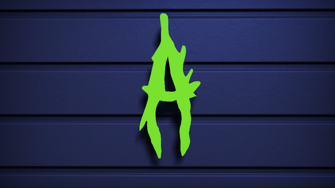 Defiler Font Letter A 1m Lit Flexicolor