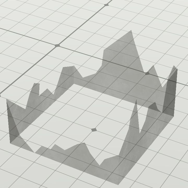 Broken display case (cube)
