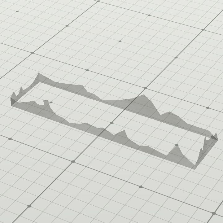 Broken display case (oblong, long)