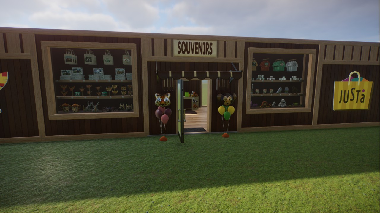 Modern Wood Souvenir Shop (Base game items only)