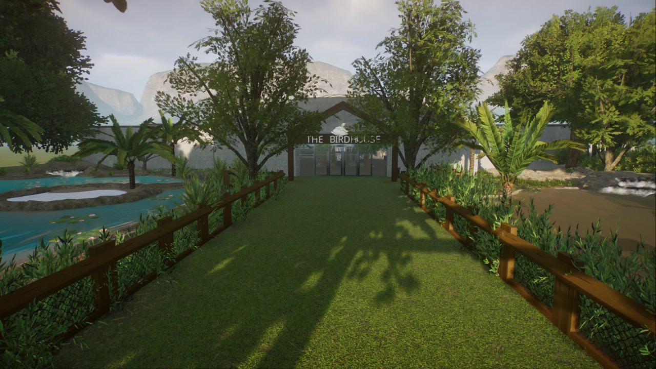 Bird Aviary for Swans, Flamingos, and King Penguins
