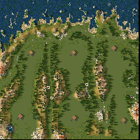 3v3 or FFA Beach Pines(Balanced)