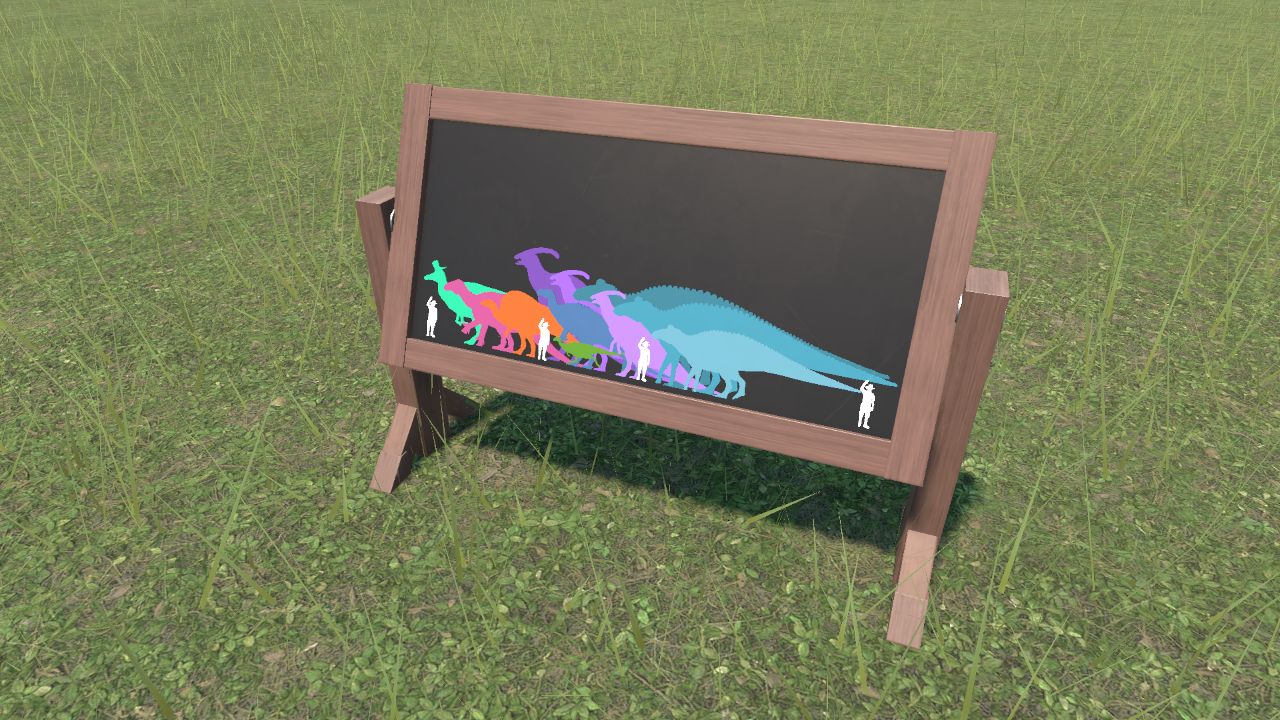 Size Chart Sign Ornithopods