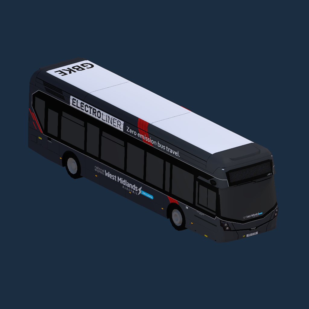 Wrights GB Kite - Electric BEV National Express West Midlands Electric Electroliner Branding