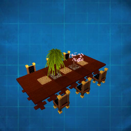 big table with tree