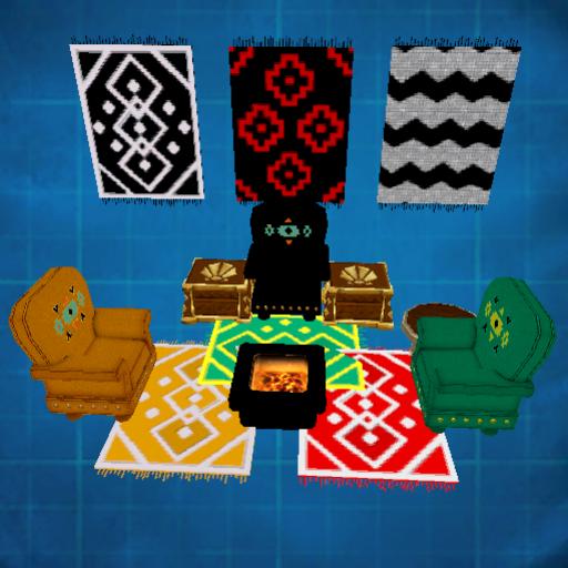 sofa with fire