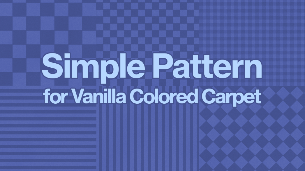 Simple Pattern for Vanilla Colored Carpet