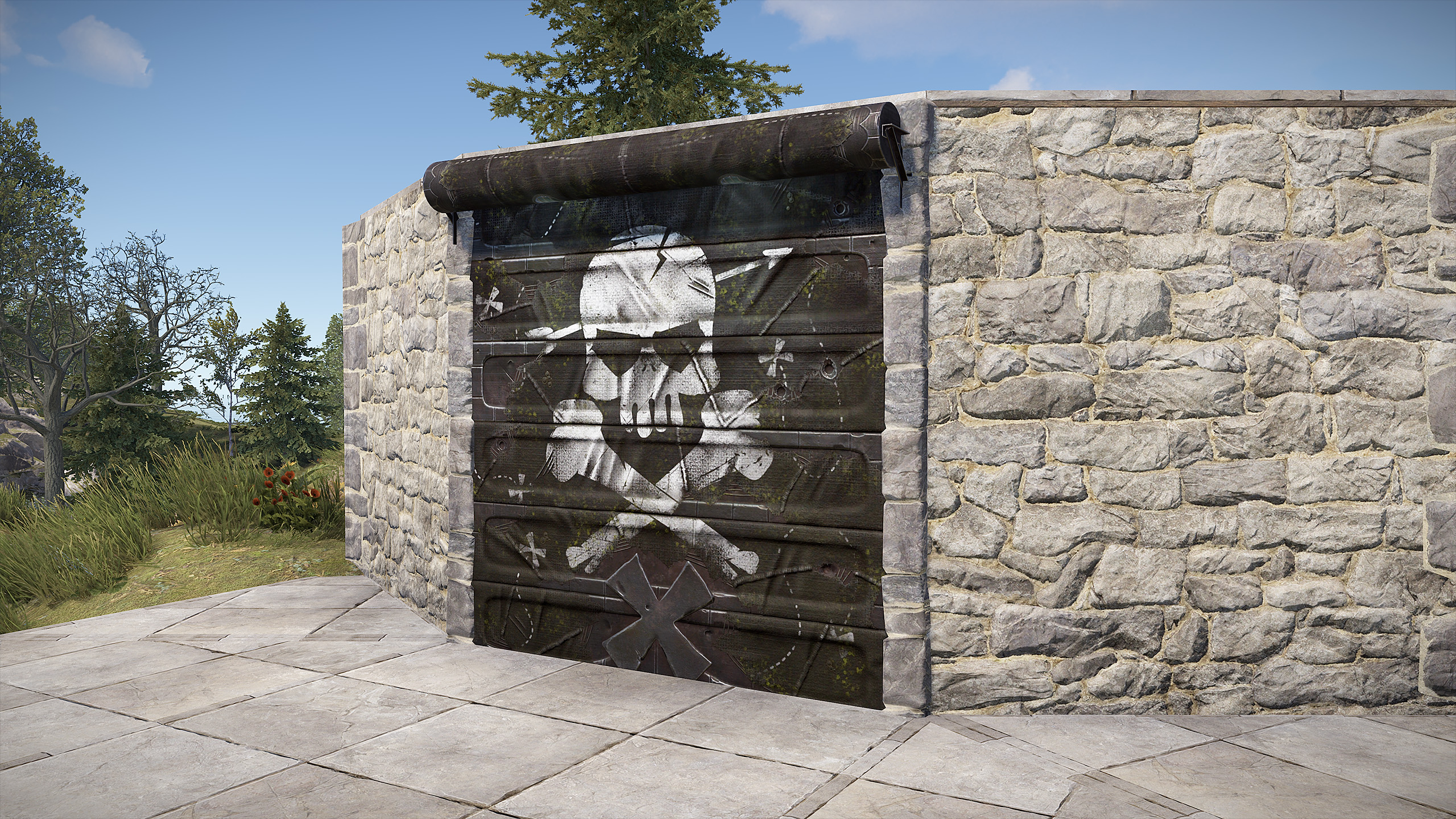 Pirate Garage Door