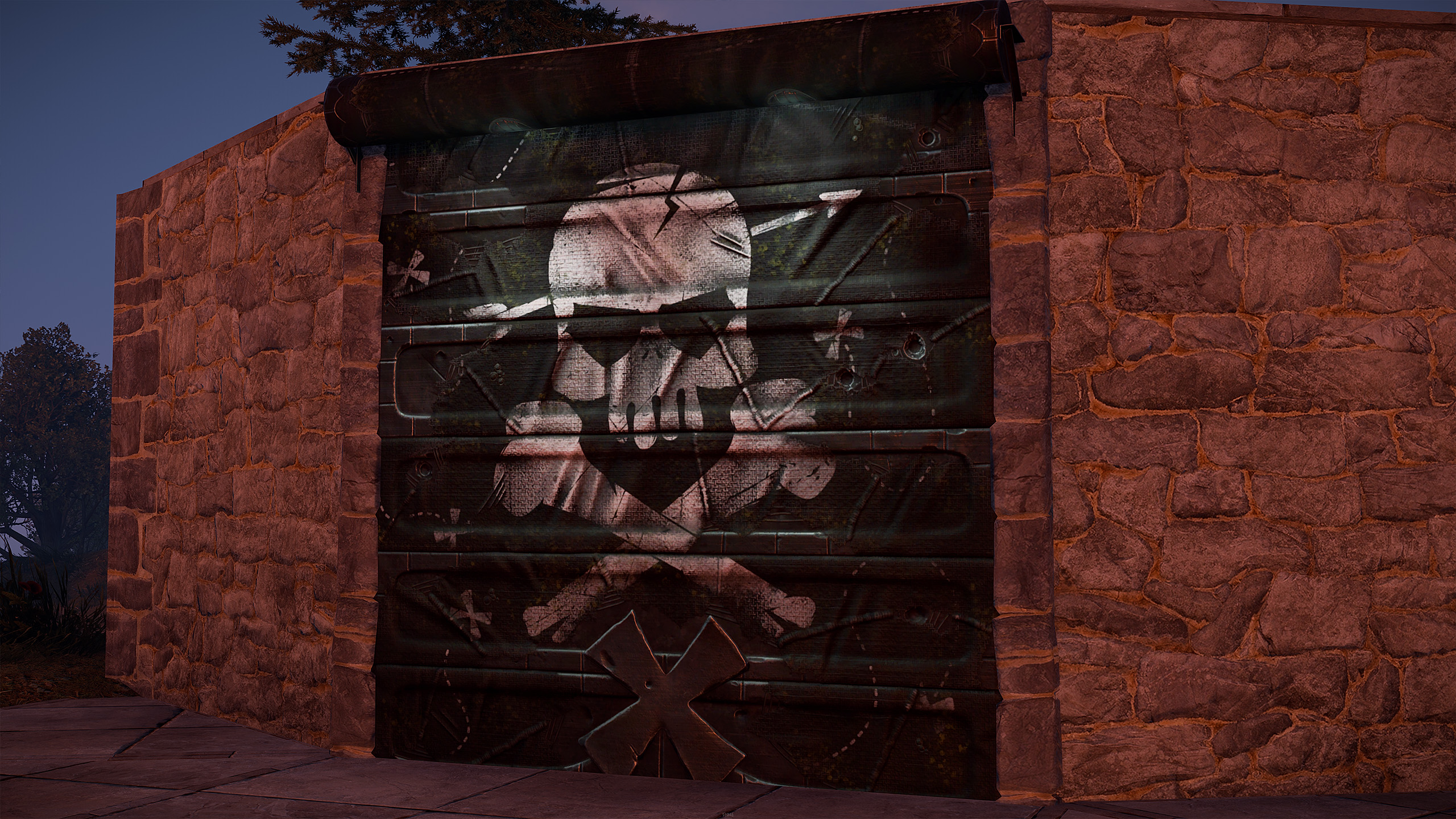 Pirate Garage Door