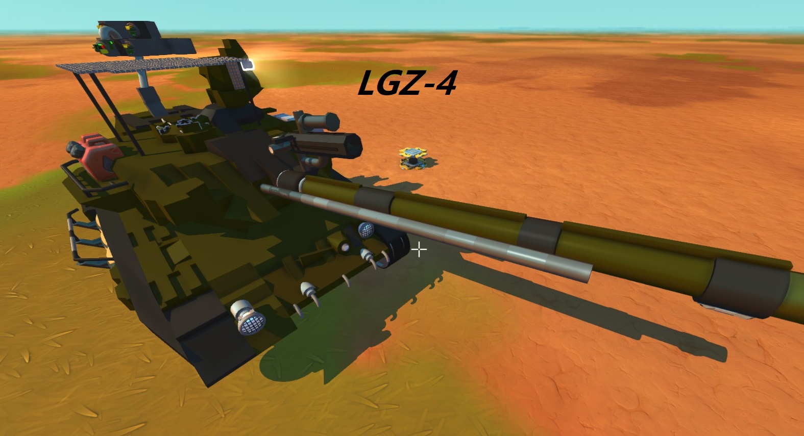 LGZ-4LT 混和火炮轻型坦克  125mm滑膛炮  副武器炮口*10 无后坐力炮*1