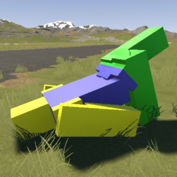 untitled goofy ragdoll blue and green - ragdoll Civil version.