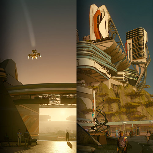 New Atlantis Spaceport, Starfield
