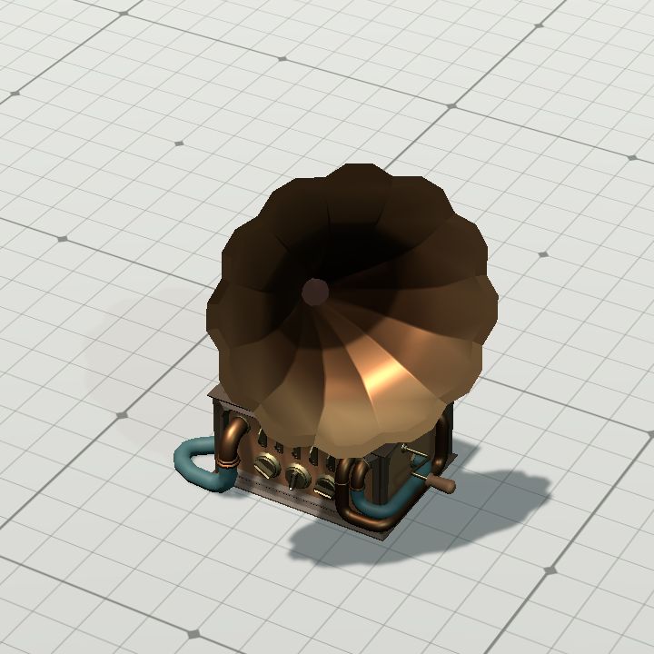steampunk grammophone