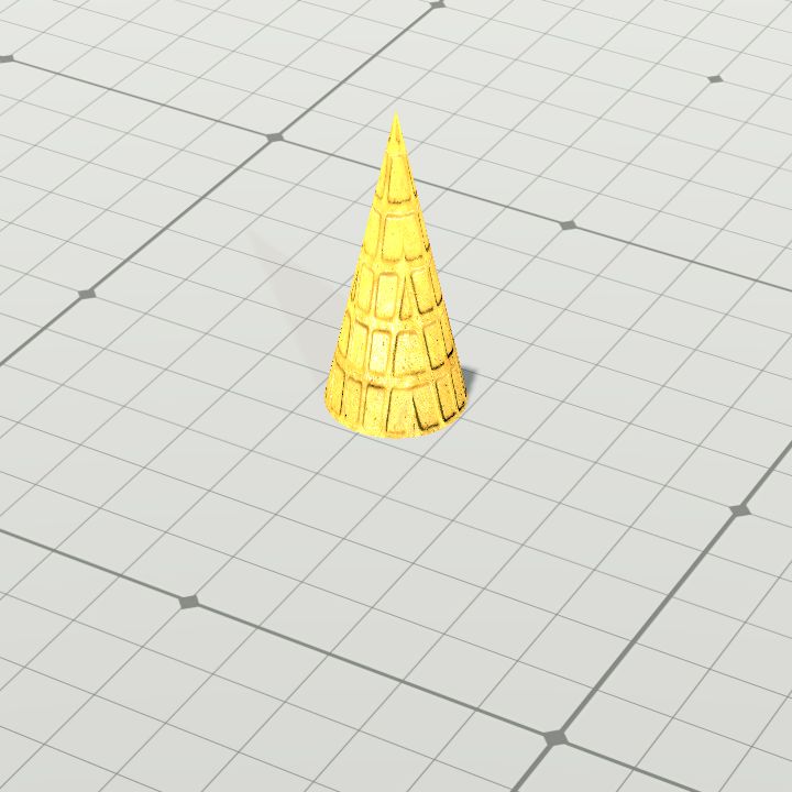 Ice cream cone (upside down)