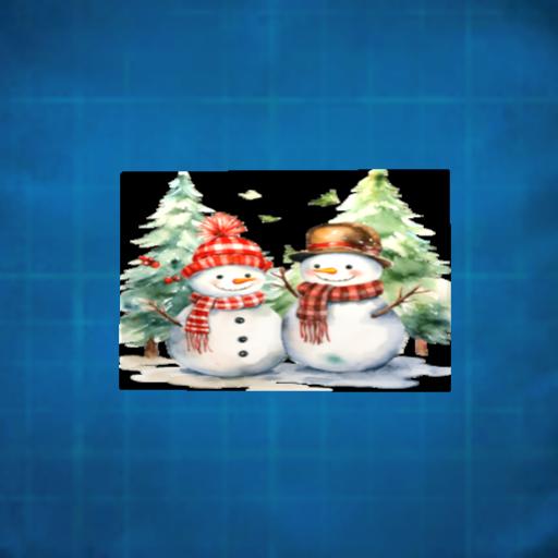 єäняi§ " Mr & Mrs Snowman " ( Picture Frame )