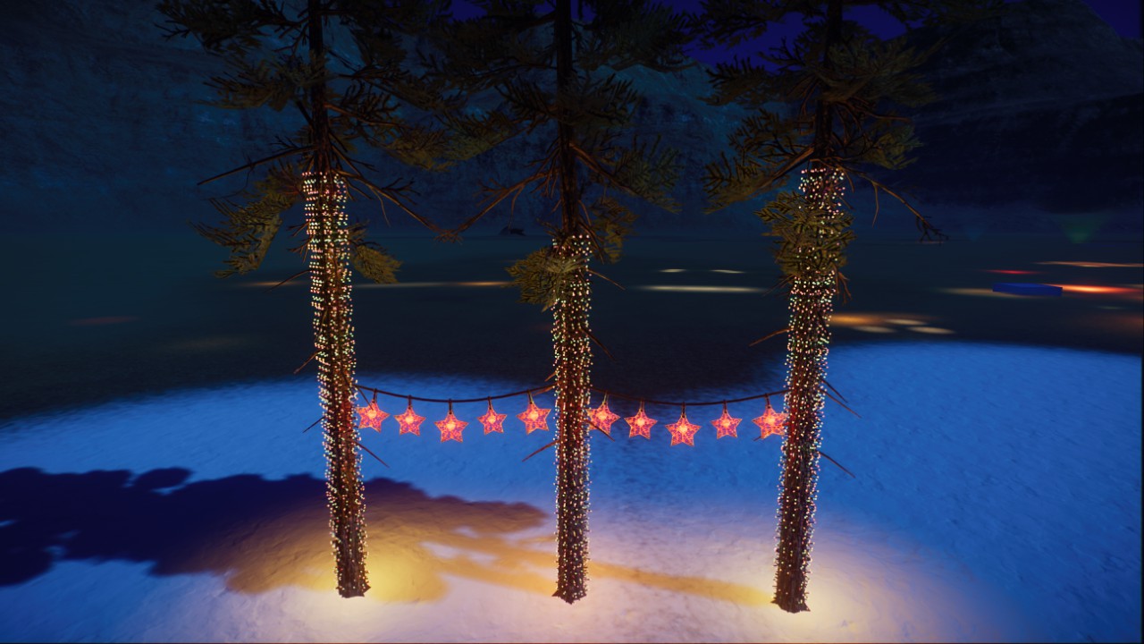 Christmas decoration, path decoration, Weihnachtsdekoration