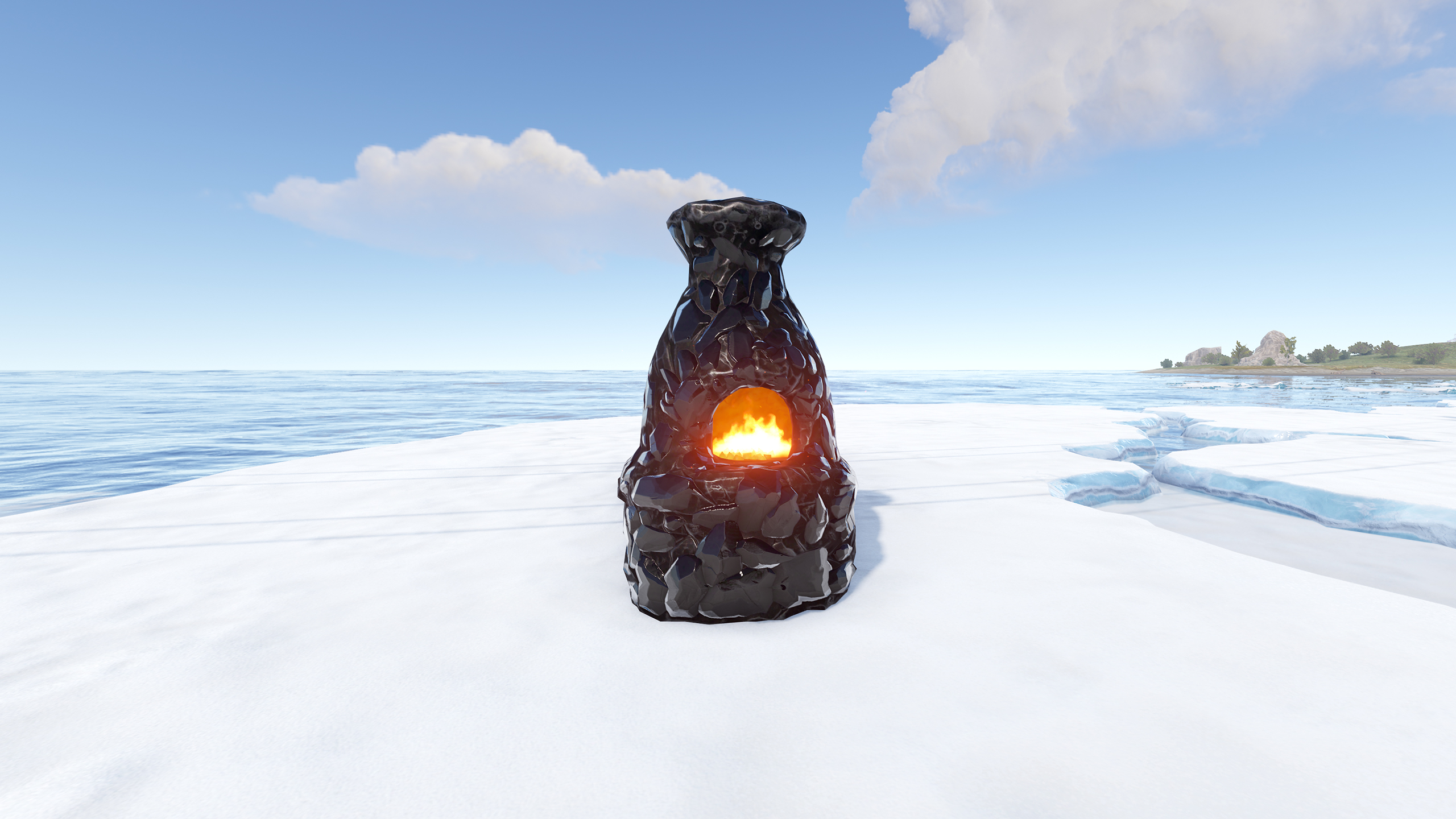 Polished Obsidian Furnace