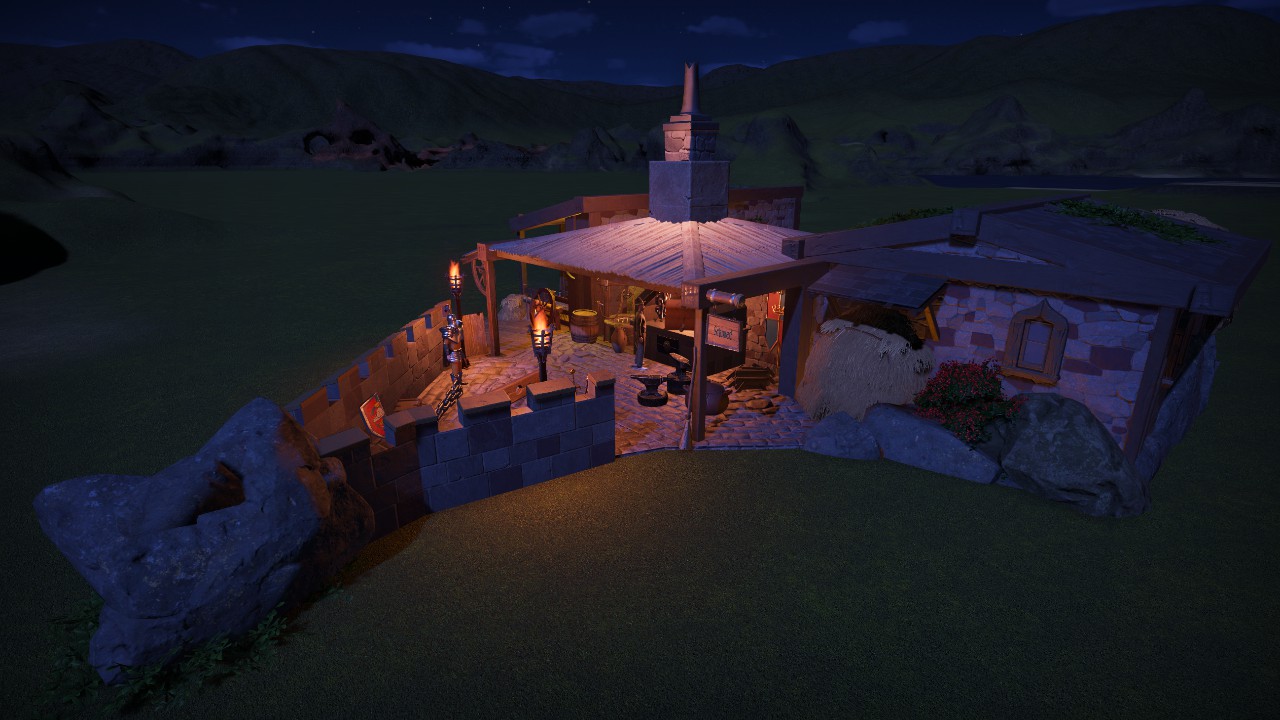 Project Planco - Fantasy F13 - Blacksmith with stable