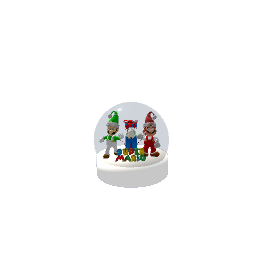 Christmas snowglobe Mario Bros
