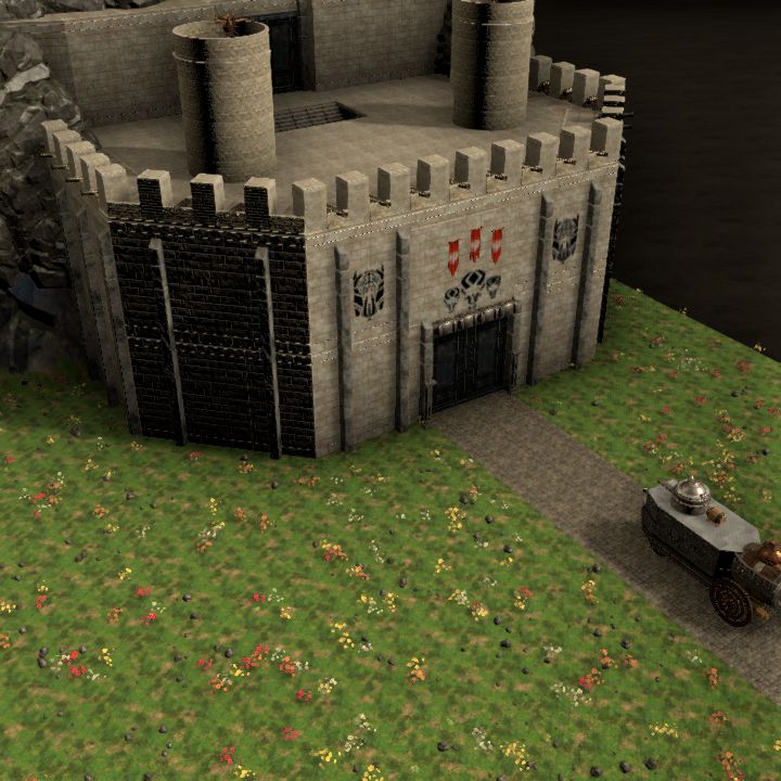 Dwarven fortress with steamtank