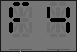 16 segment hexadecimal display