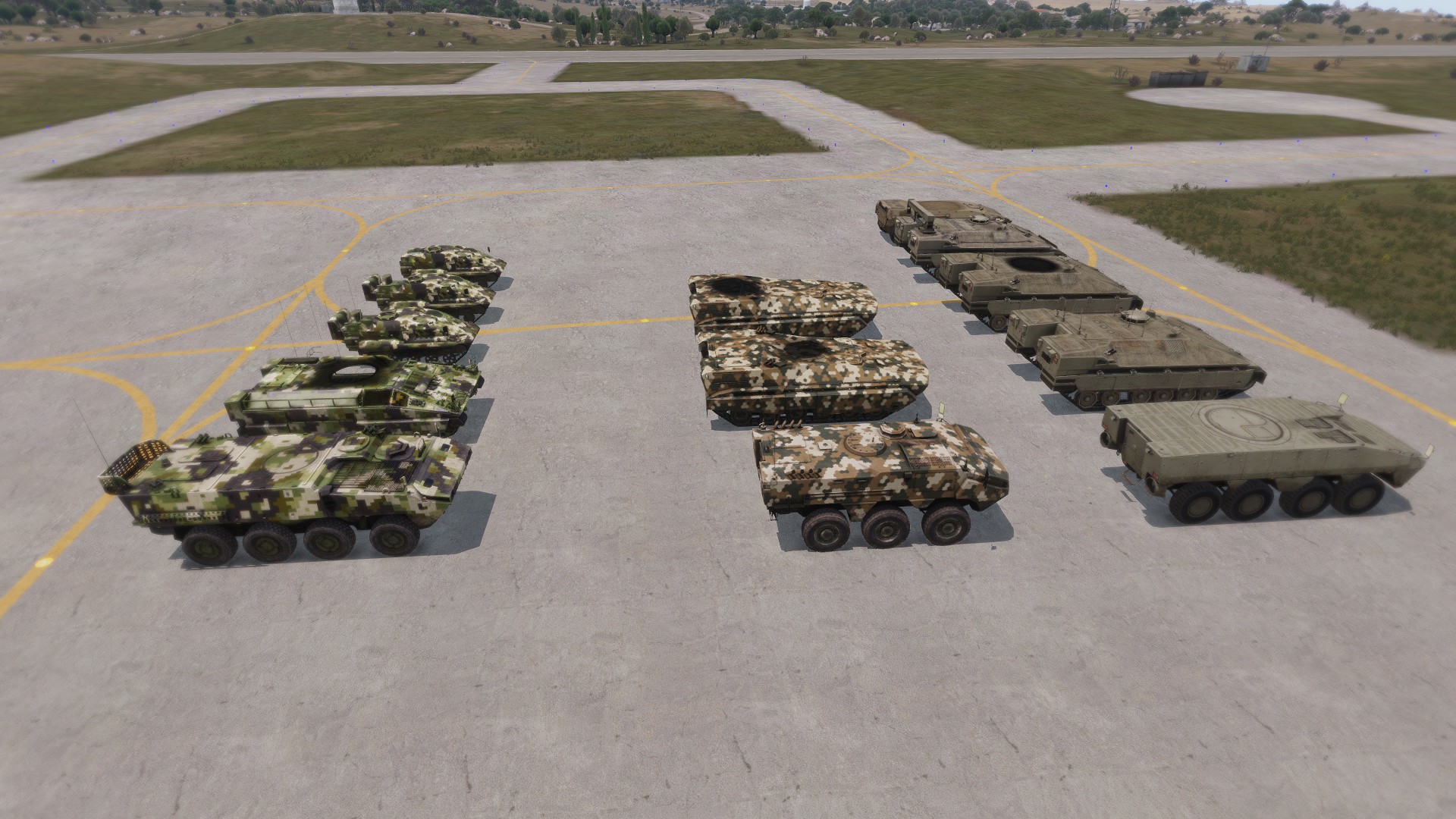 Turretless Vanilla APCs and such