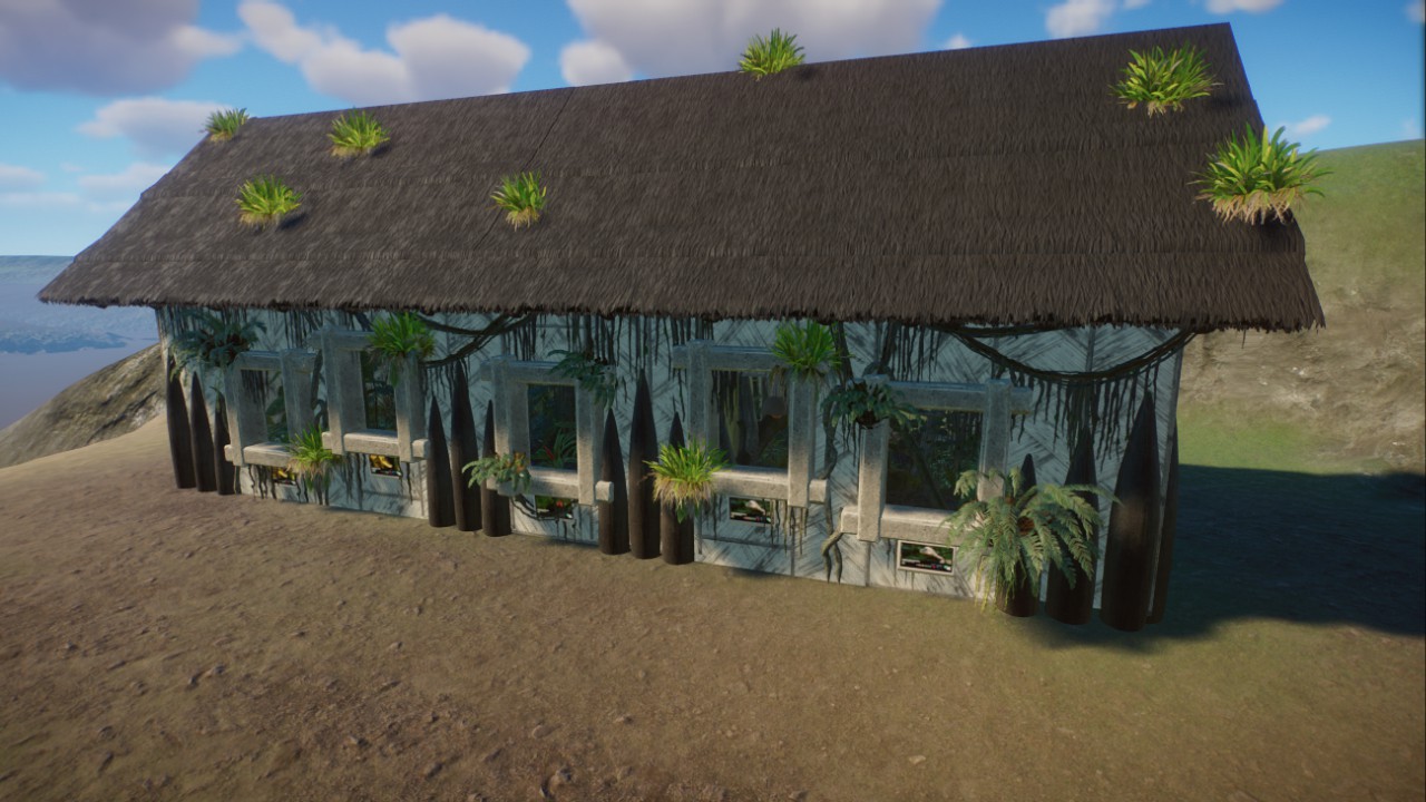 vivarium house in oceanic style, Vivarienhaus im ozeanischen Stil