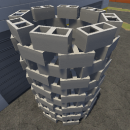 Concrete Cinder Block Tower