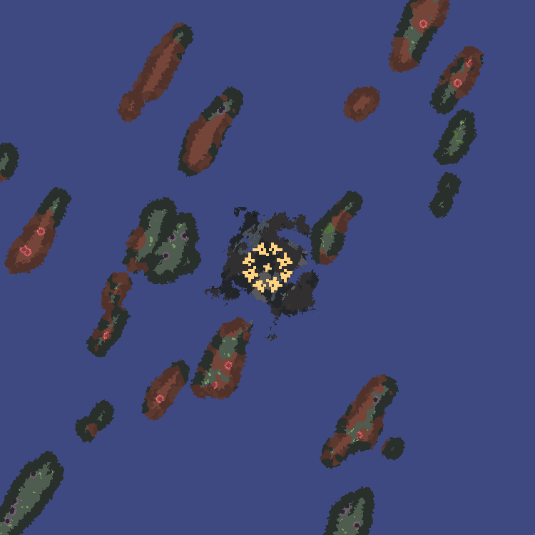 Archipelago among the mountains (самогенерация)