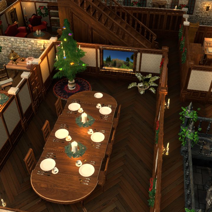 Castle Decorated for Yule Lvl 2