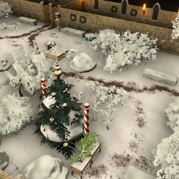 Castle Decorated for Yule Lvl 4 (roof)