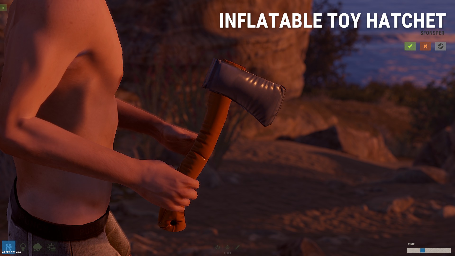 Inflatable Hatchet