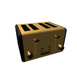 Gold 4 Slot Toaster