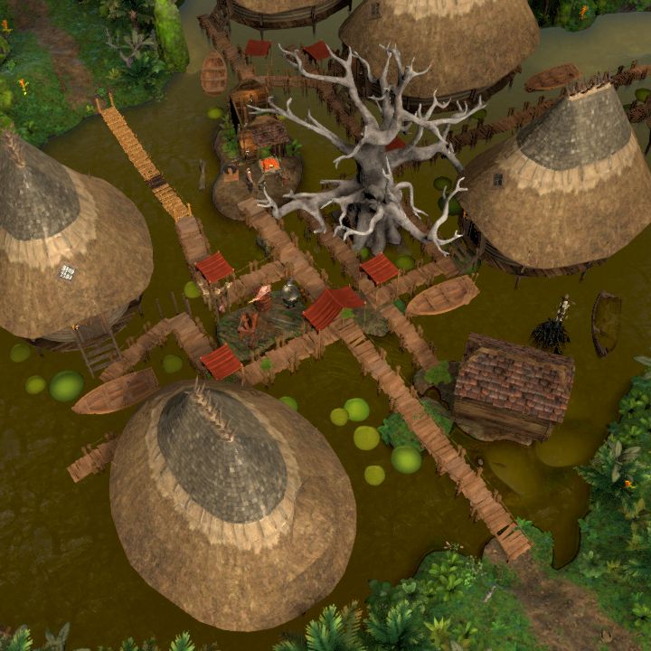 A village lost in the jungle