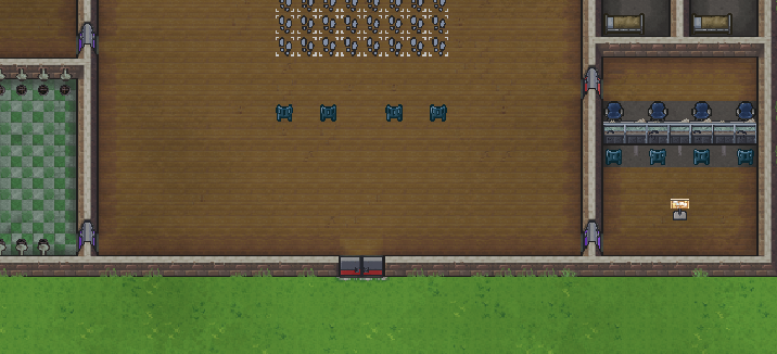 prison with a lot of prisoners