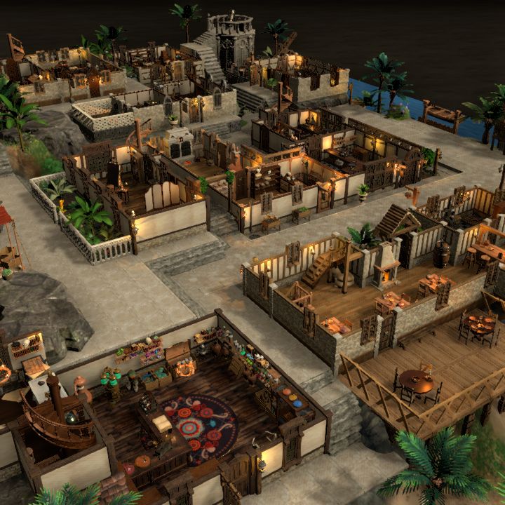"Port Derrick" - vendors area