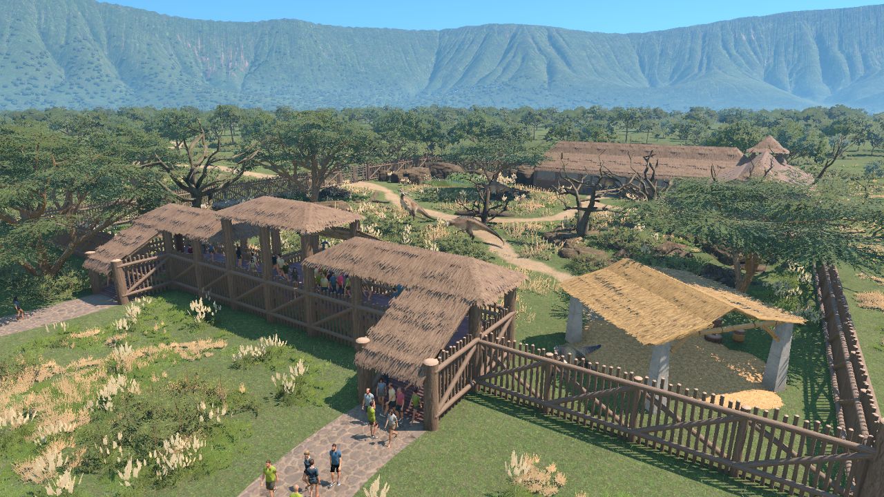 Safari style enclosure for medium-sized herbivores