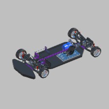 RC 1:10 HSP race chasis
