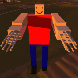 Minigun man
