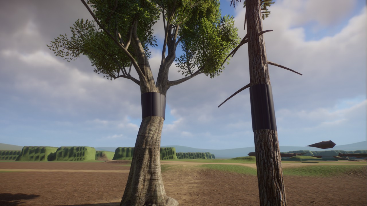 Trees with climbign protection