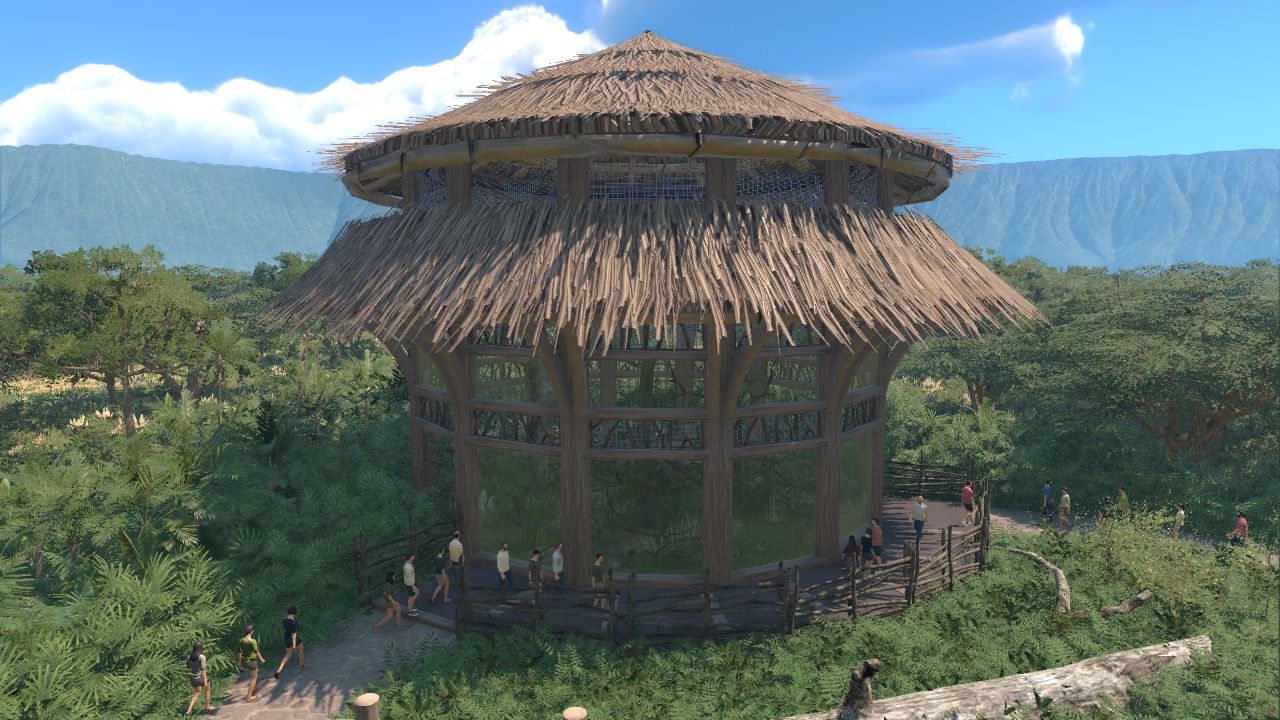 Safari style aviary