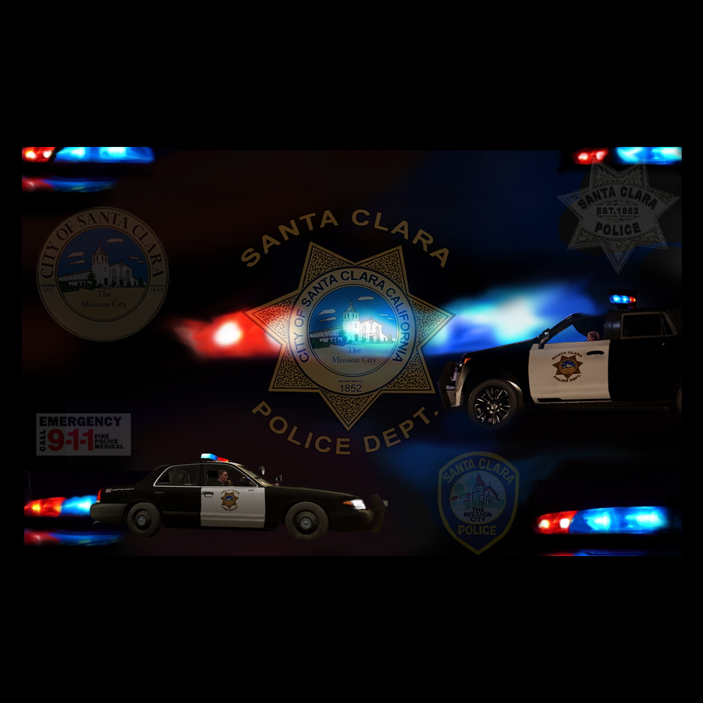 Blue and Red Police Car ELS Patterns