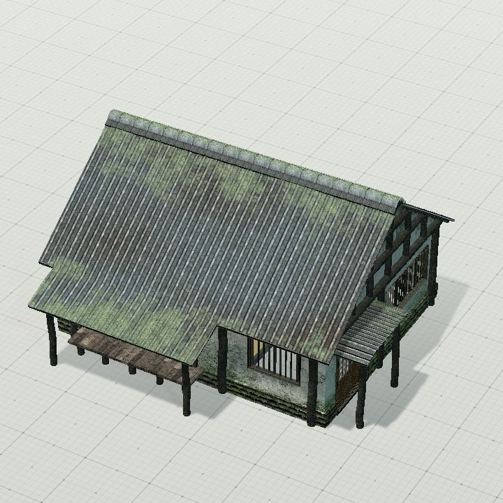 lowpoly_japanese_old_house
