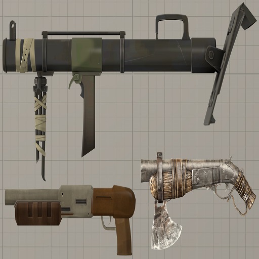 Team Fortress 2 Enhanced Small Weapons Pack #12 (Props)