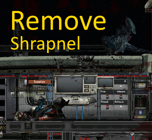 Remove shrapnel