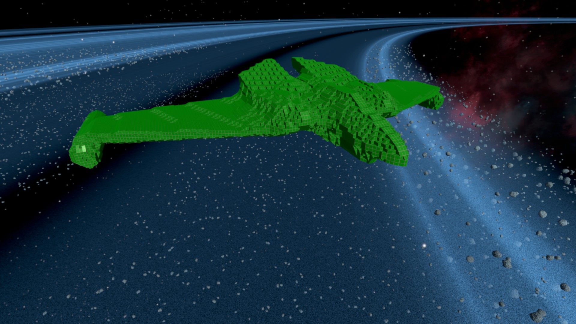 Romulan WingedDefender Cruise Mode