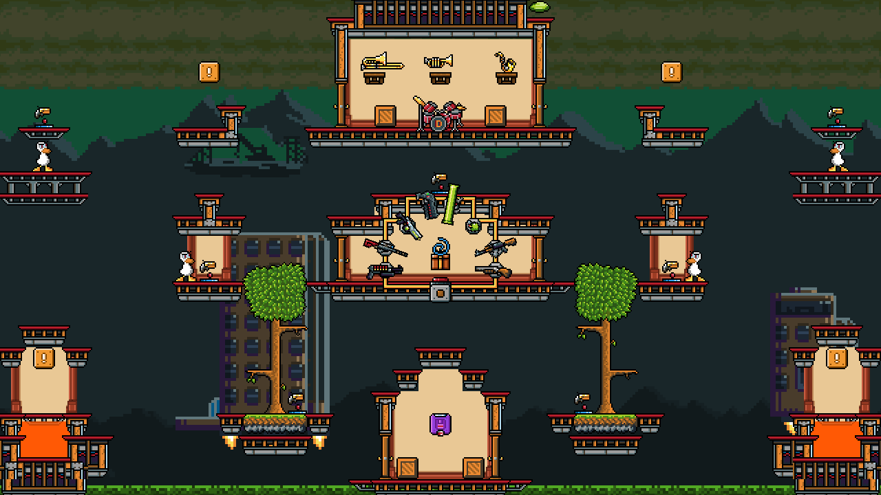 Floating urban temple