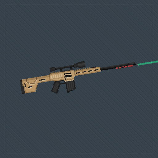 Sniper with laser